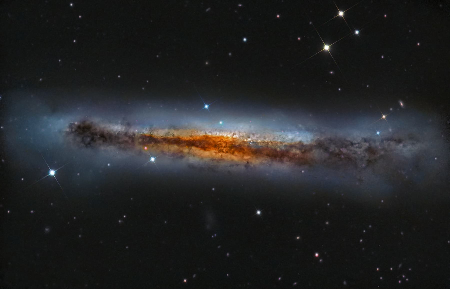 APOD: 2013 June 20 – Edge-on NGC 3628