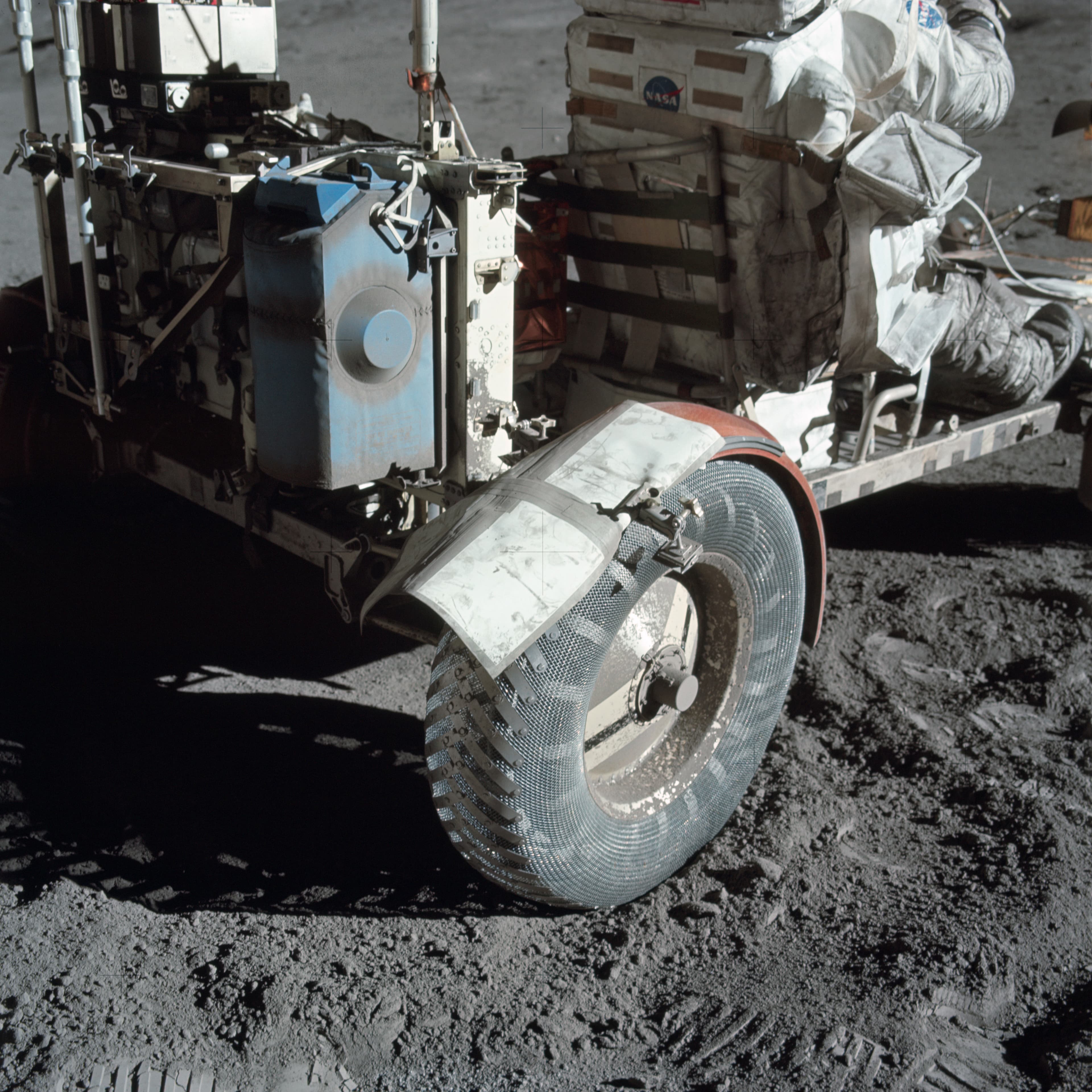 APOD: 2025 March 28 – Lunar Dust and Duct Tape