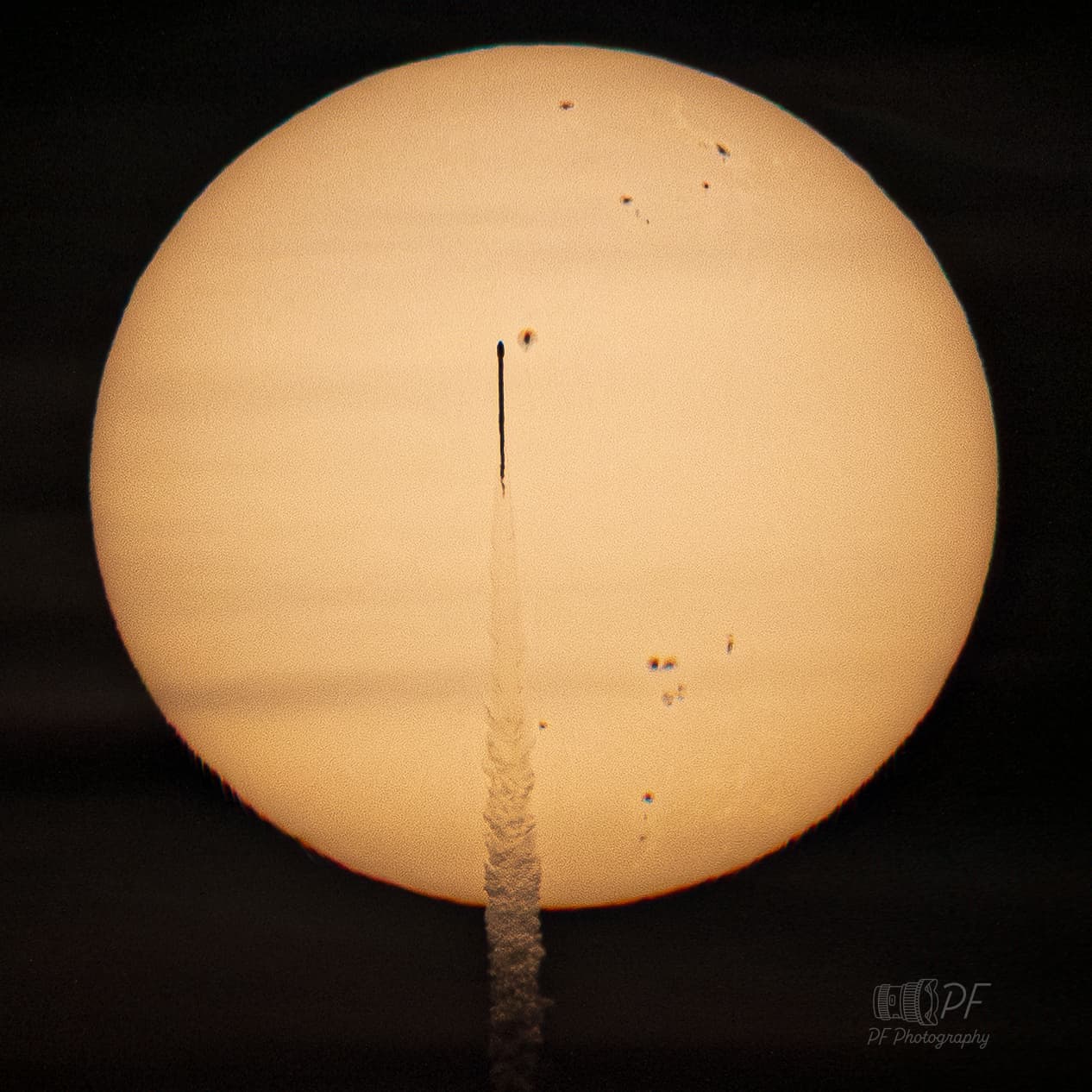 APOD: 2025 September 27 – A Rocket in the Sun