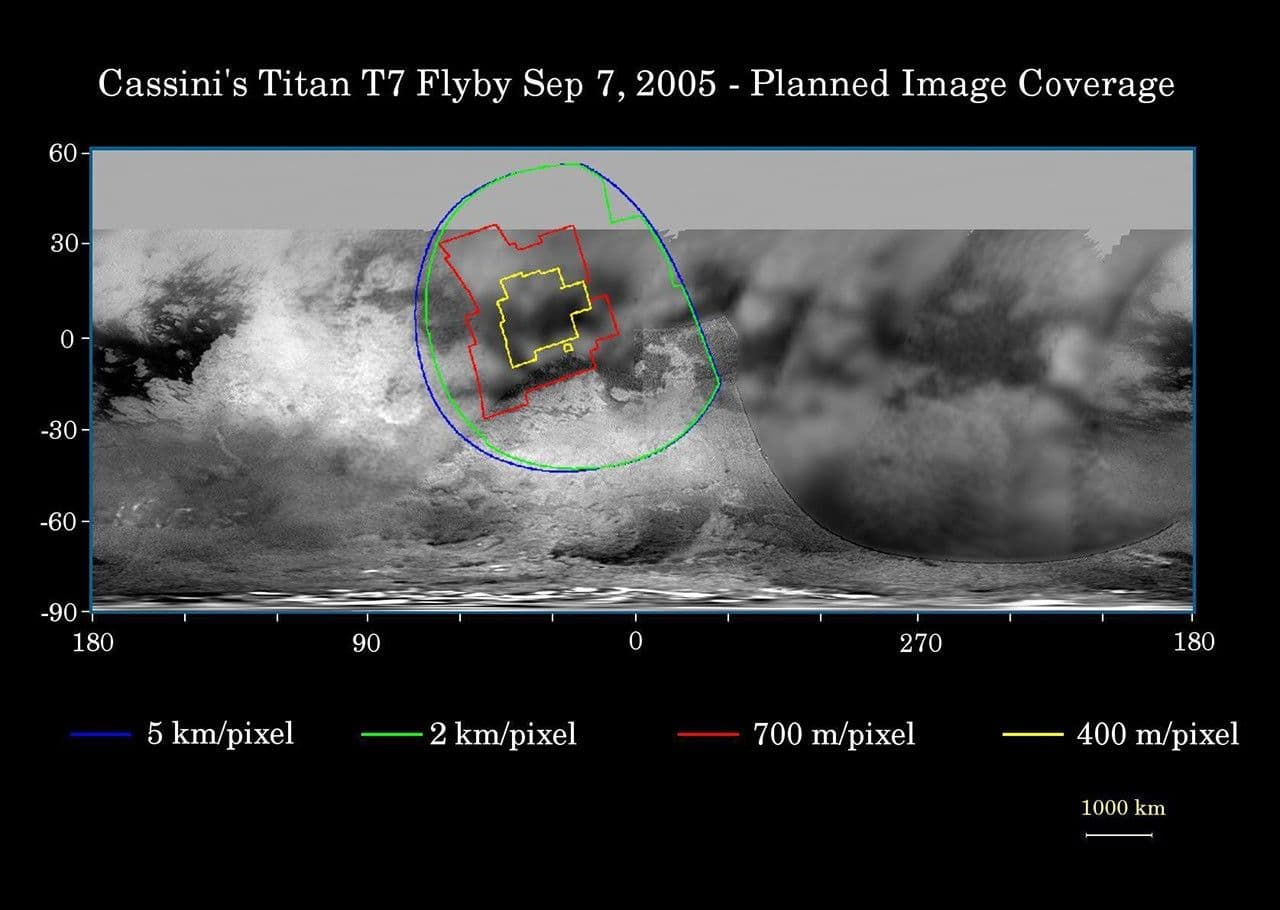 Titan Flyby 7 (T-7): Sep. 7, 2005