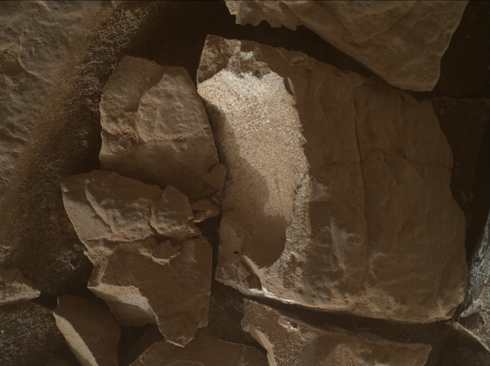 Foto de Marte da câmera MAHLI