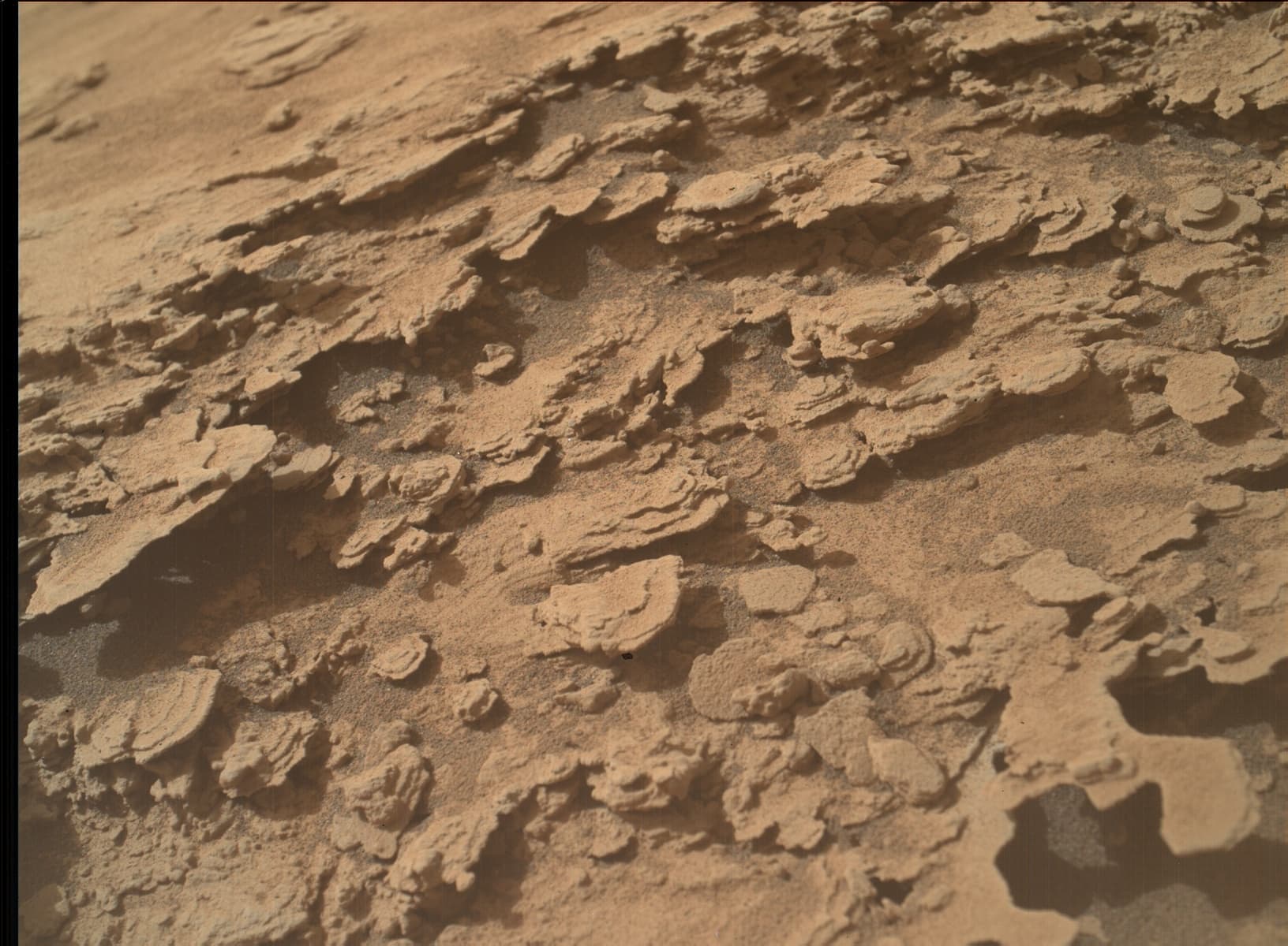 Foto de Marte da câmera MAHLI