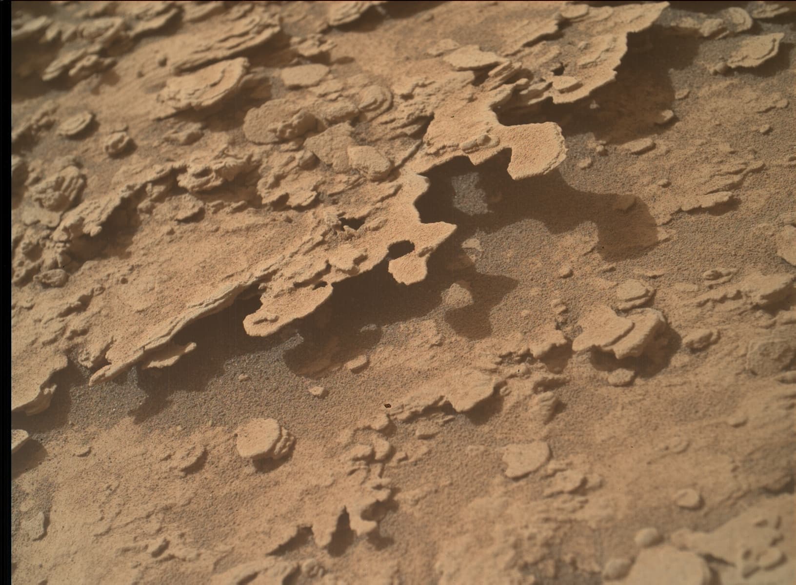 Foto de Marte da câmera MAHLI