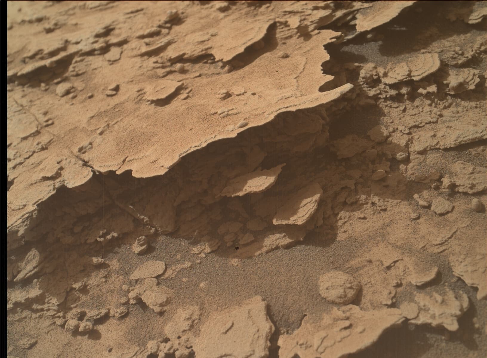 Foto de Marte da câmera MAHLI