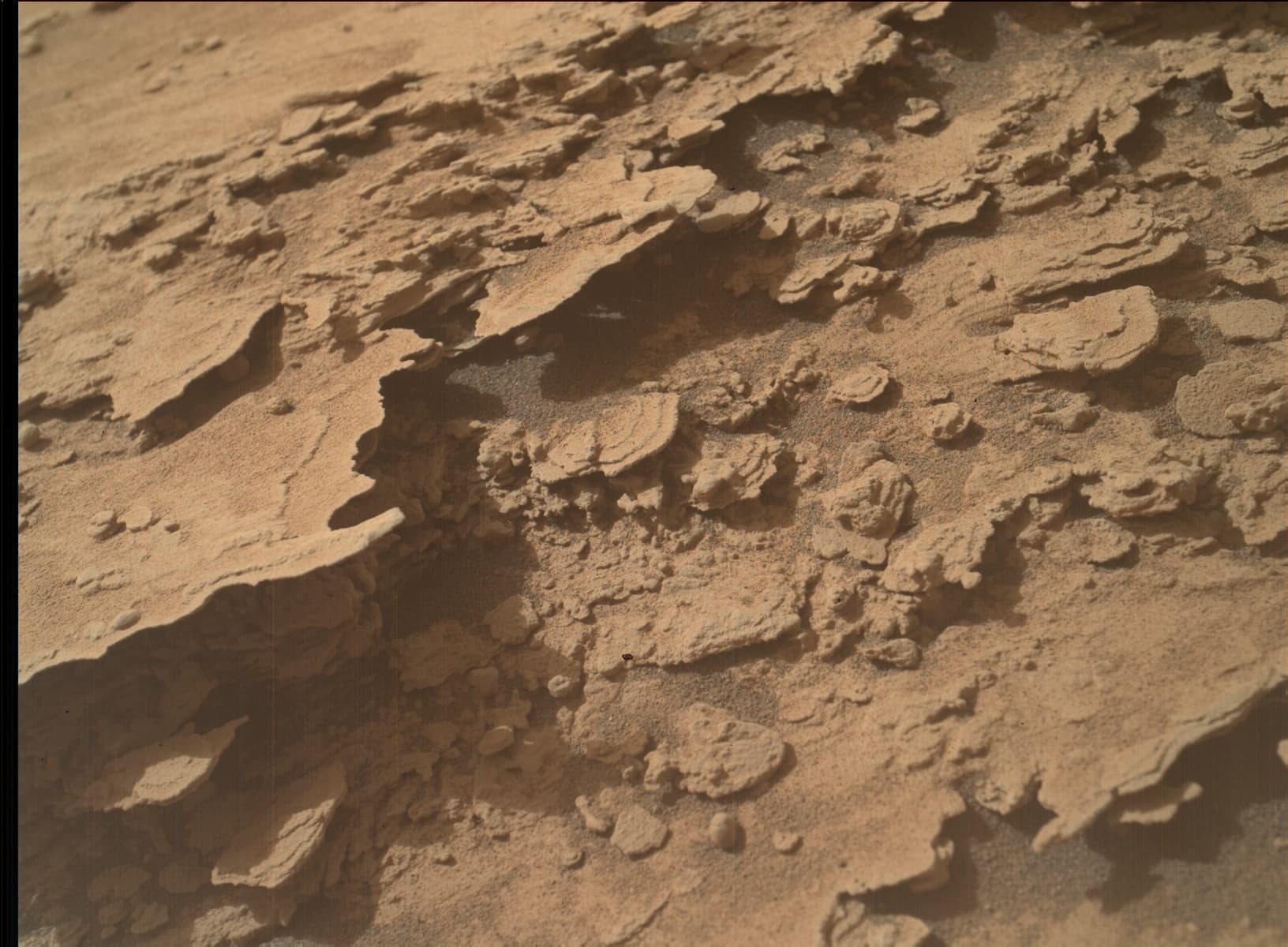 Foto de Marte da câmera MAHLI