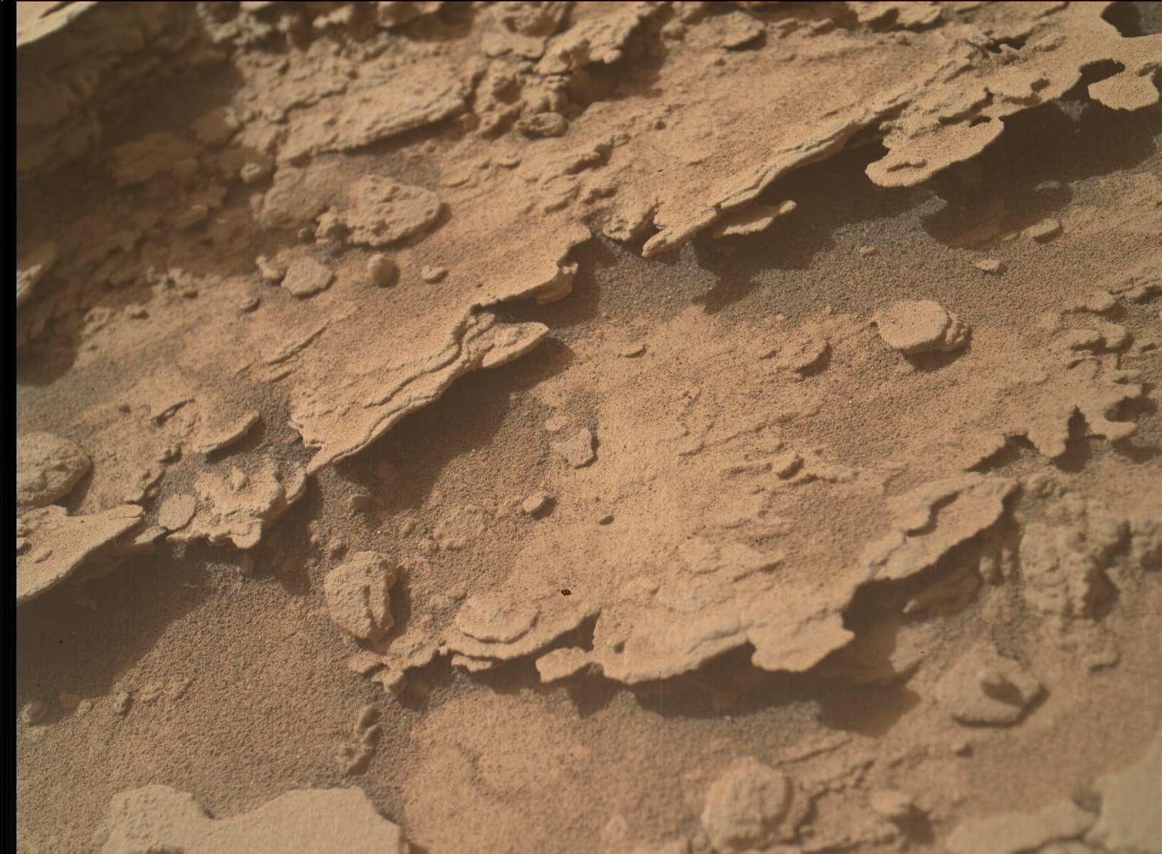 Foto de Marte da câmera MAHLI