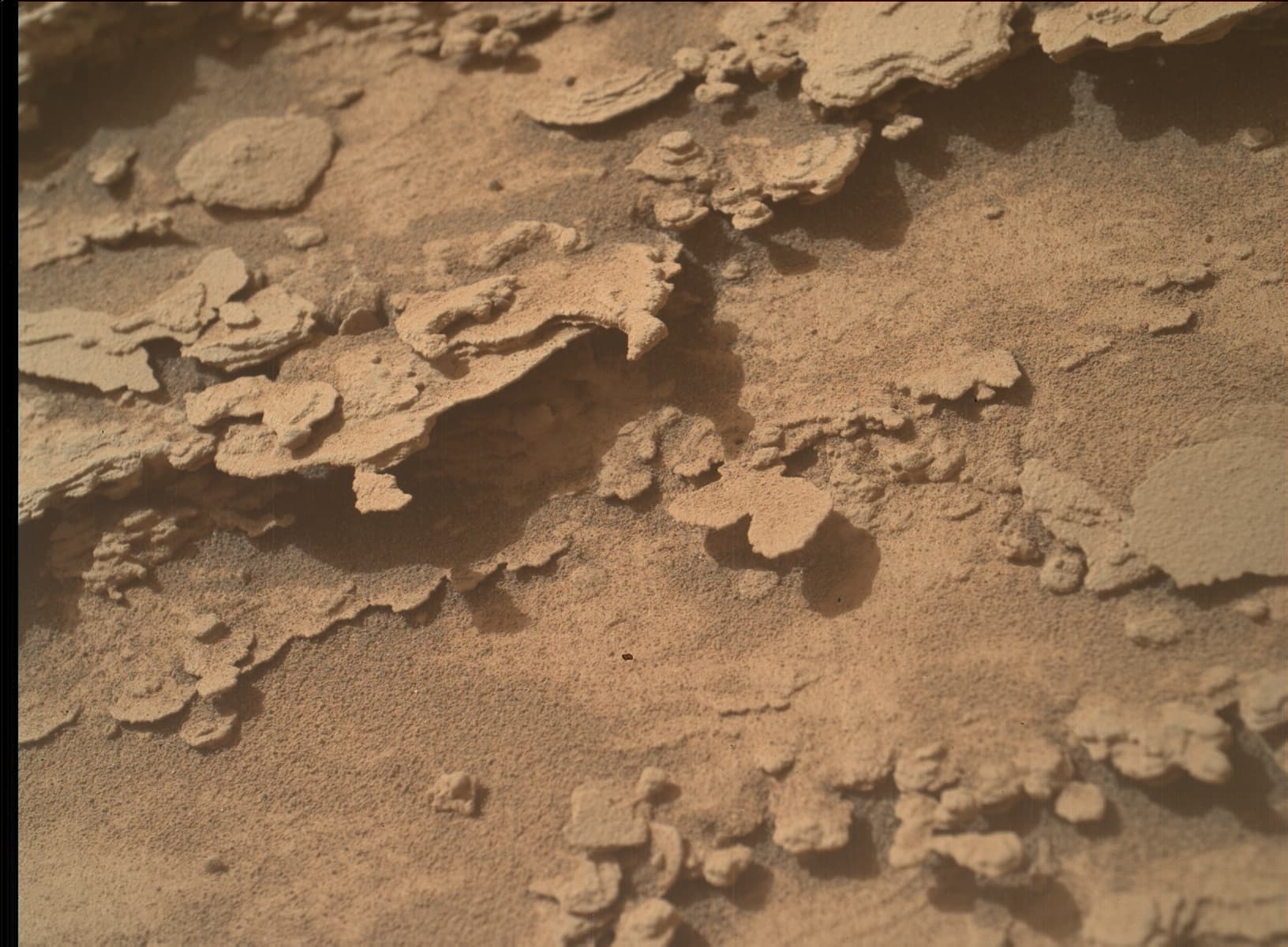 Foto de Marte da câmera MAHLI