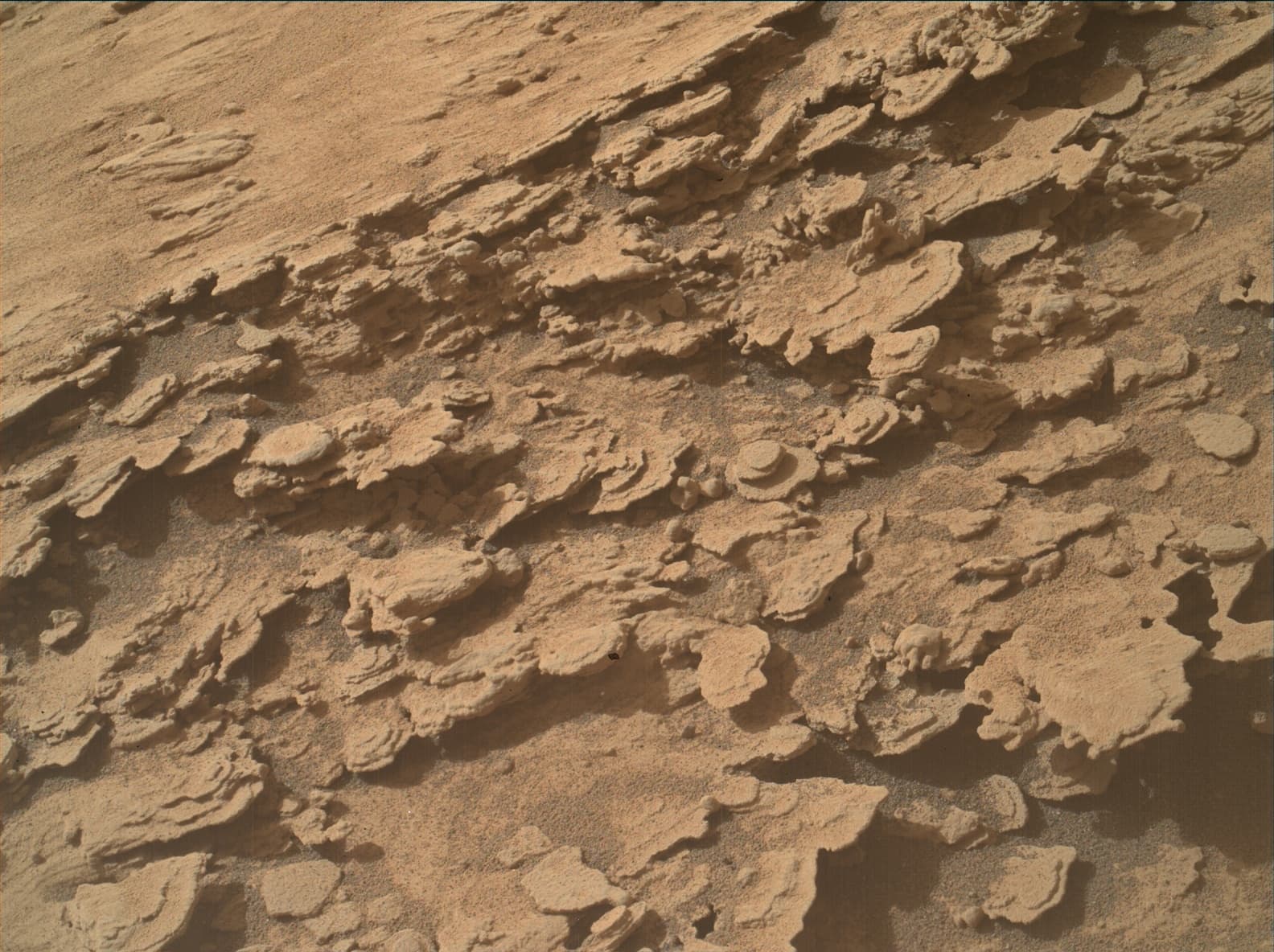 Foto de Marte da câmera MAHLI