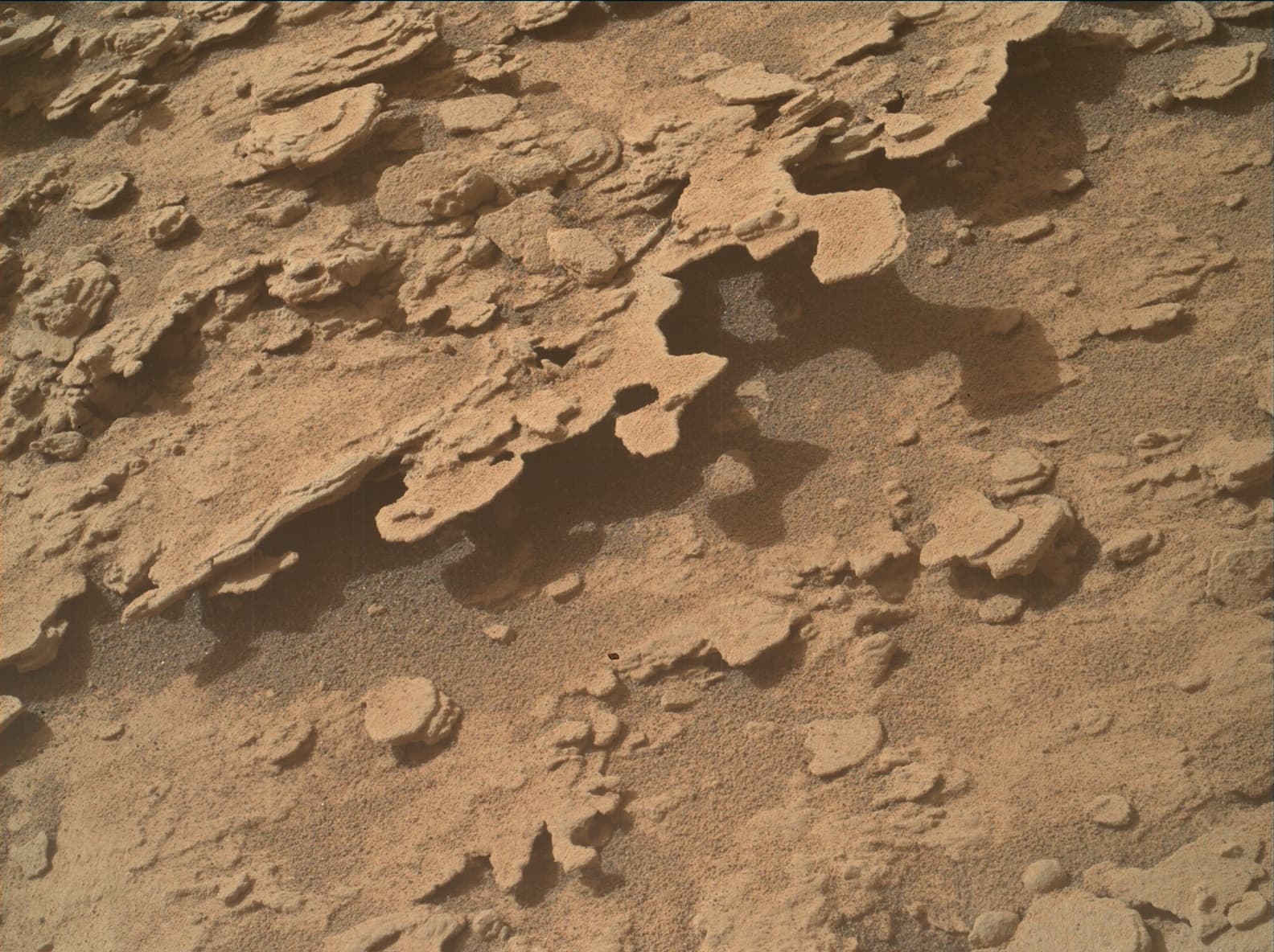 Foto de Marte da câmera MAHLI