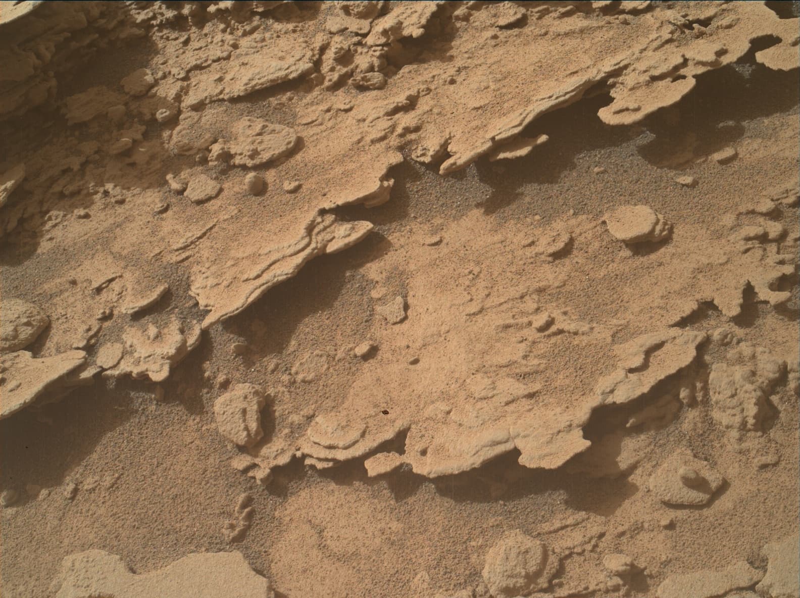 Foto de Marte da câmera MAHLI