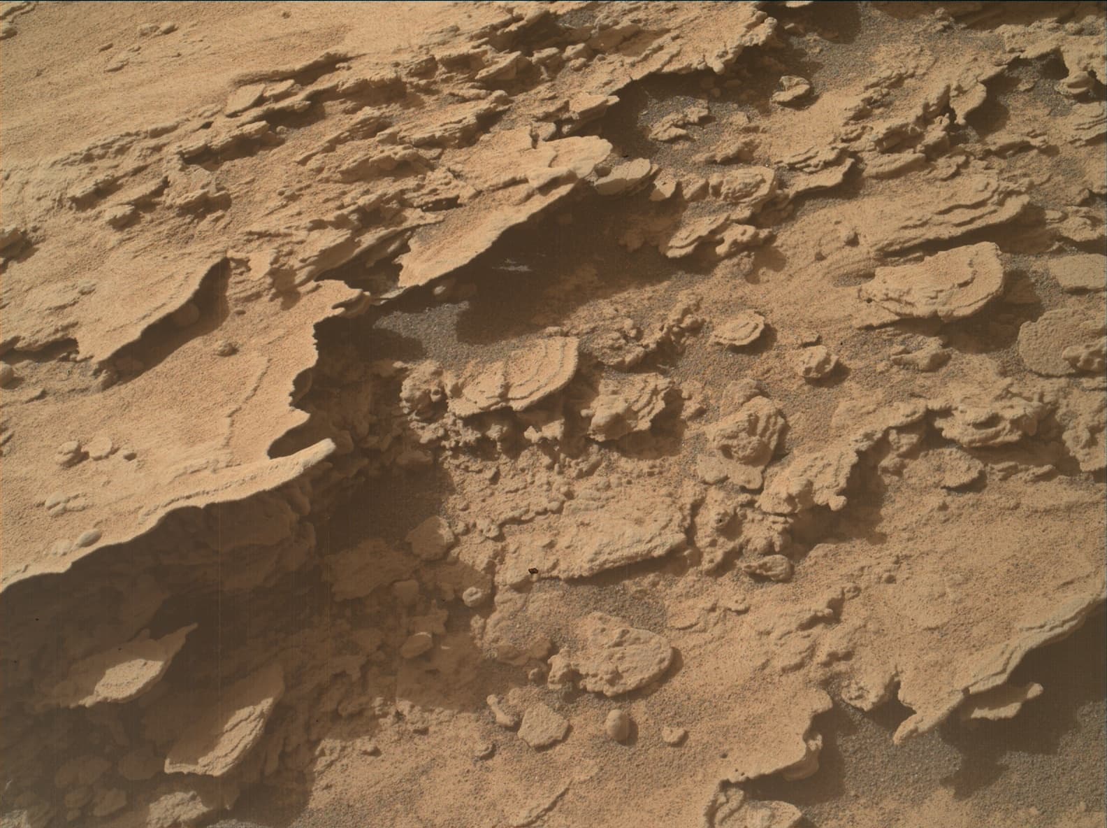 Foto de Marte da câmera MAHLI