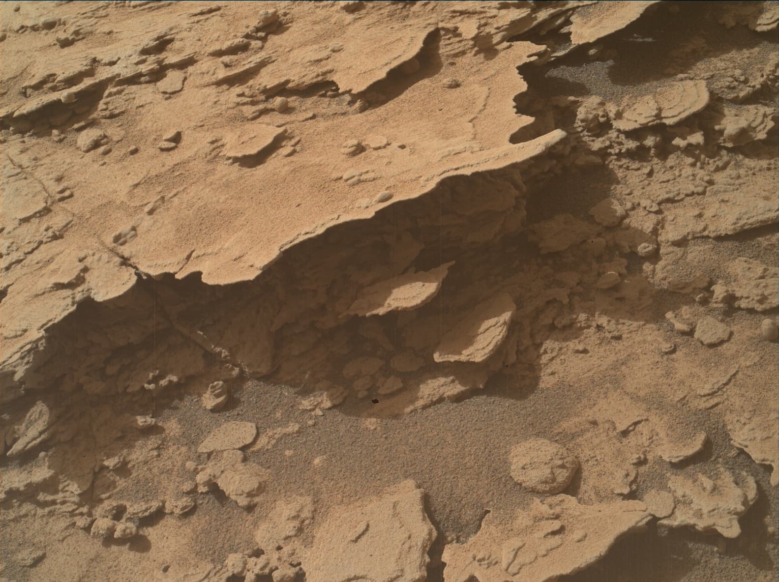 Foto de Marte da câmera MAHLI