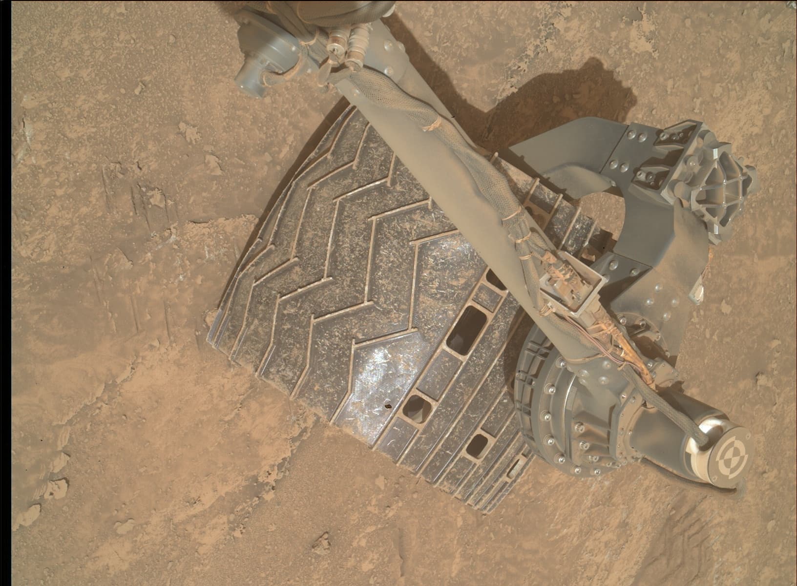 Foto de Marte da câmera MAHLI