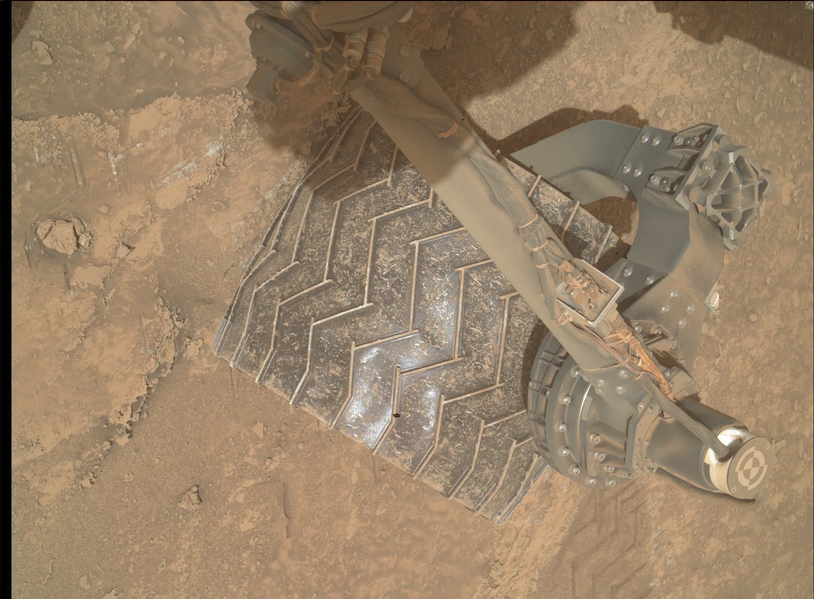 Foto de Marte da câmera MAHLI