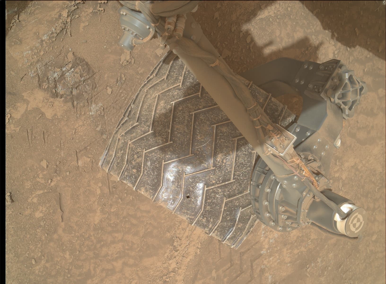 Foto de Marte da câmera MAHLI