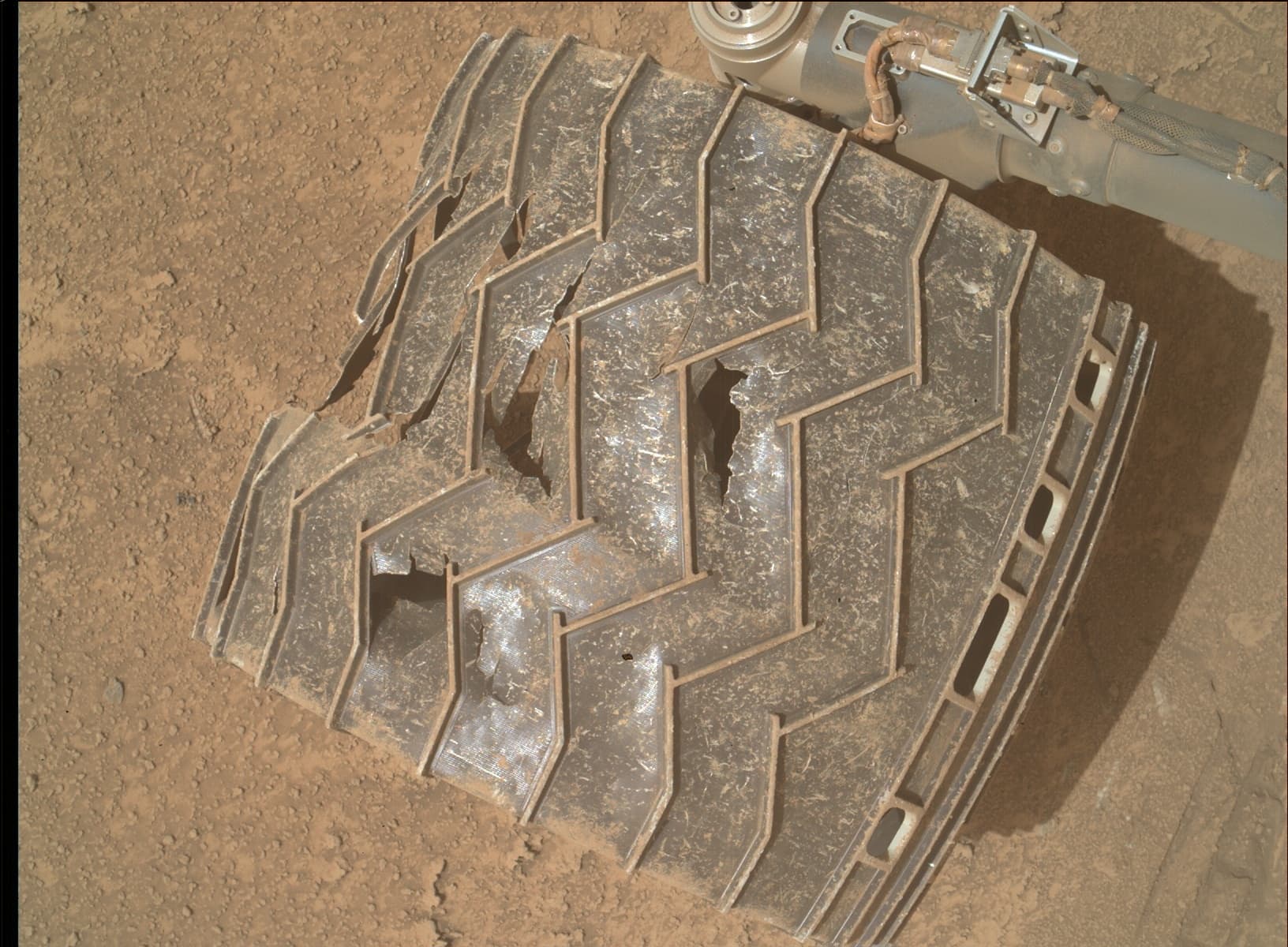 Foto de Marte da câmera MAHLI