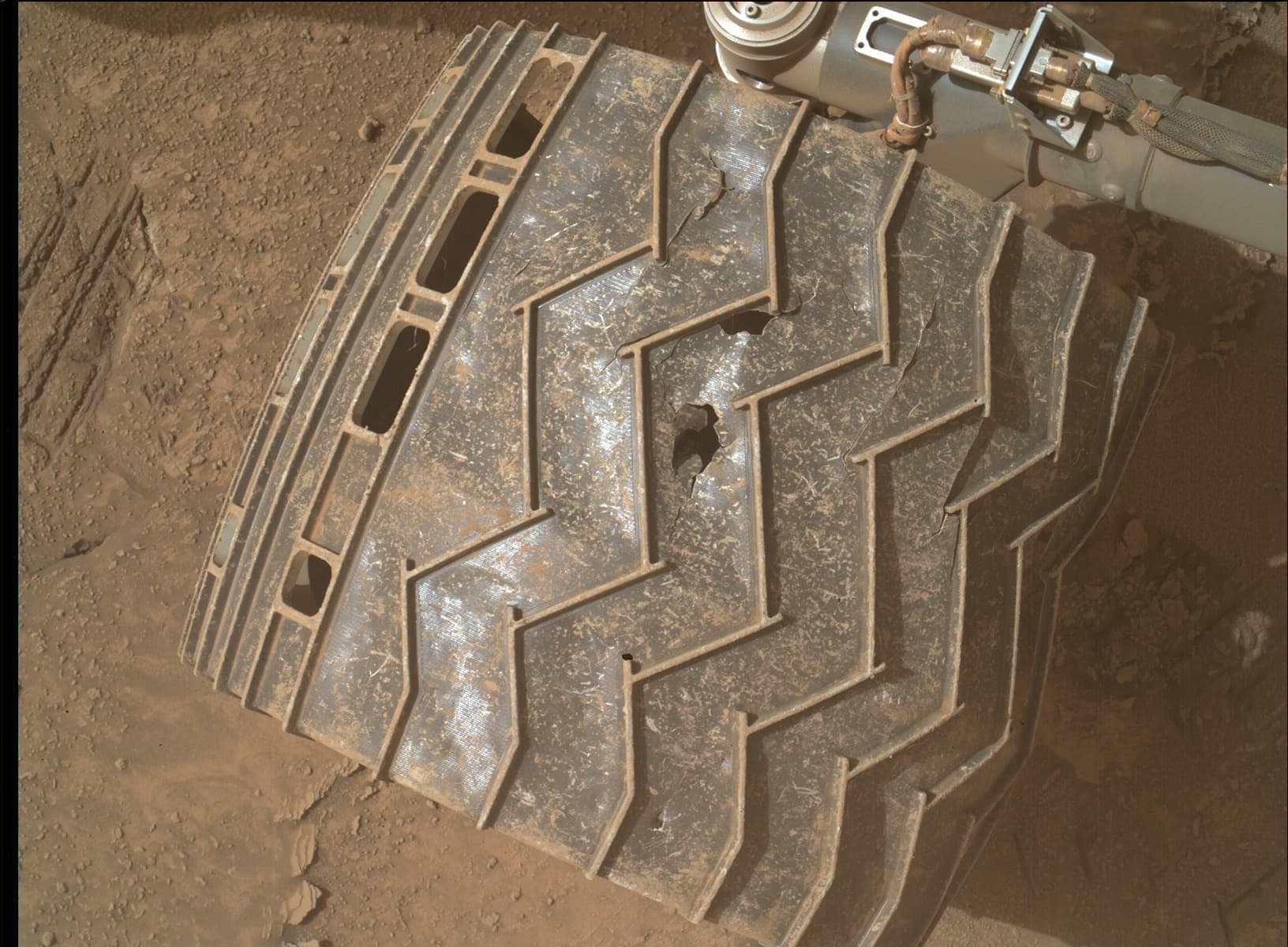 Foto de Marte da câmera MAHLI