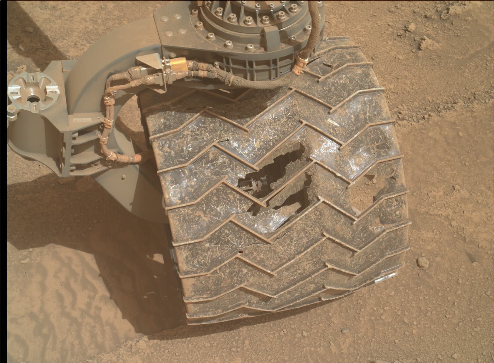 Foto de Marte da câmera MAHLI