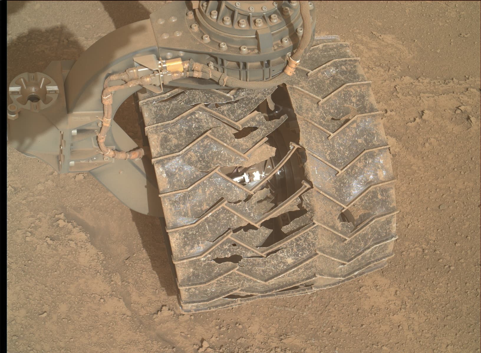 Foto de Marte da câmera MAHLI