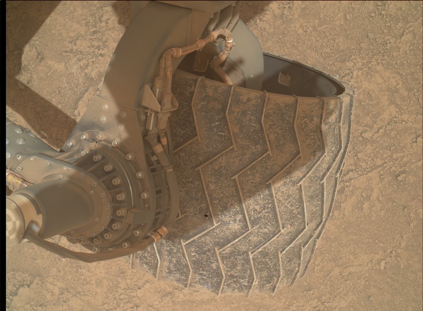 Foto de Marte da câmera MAHLI