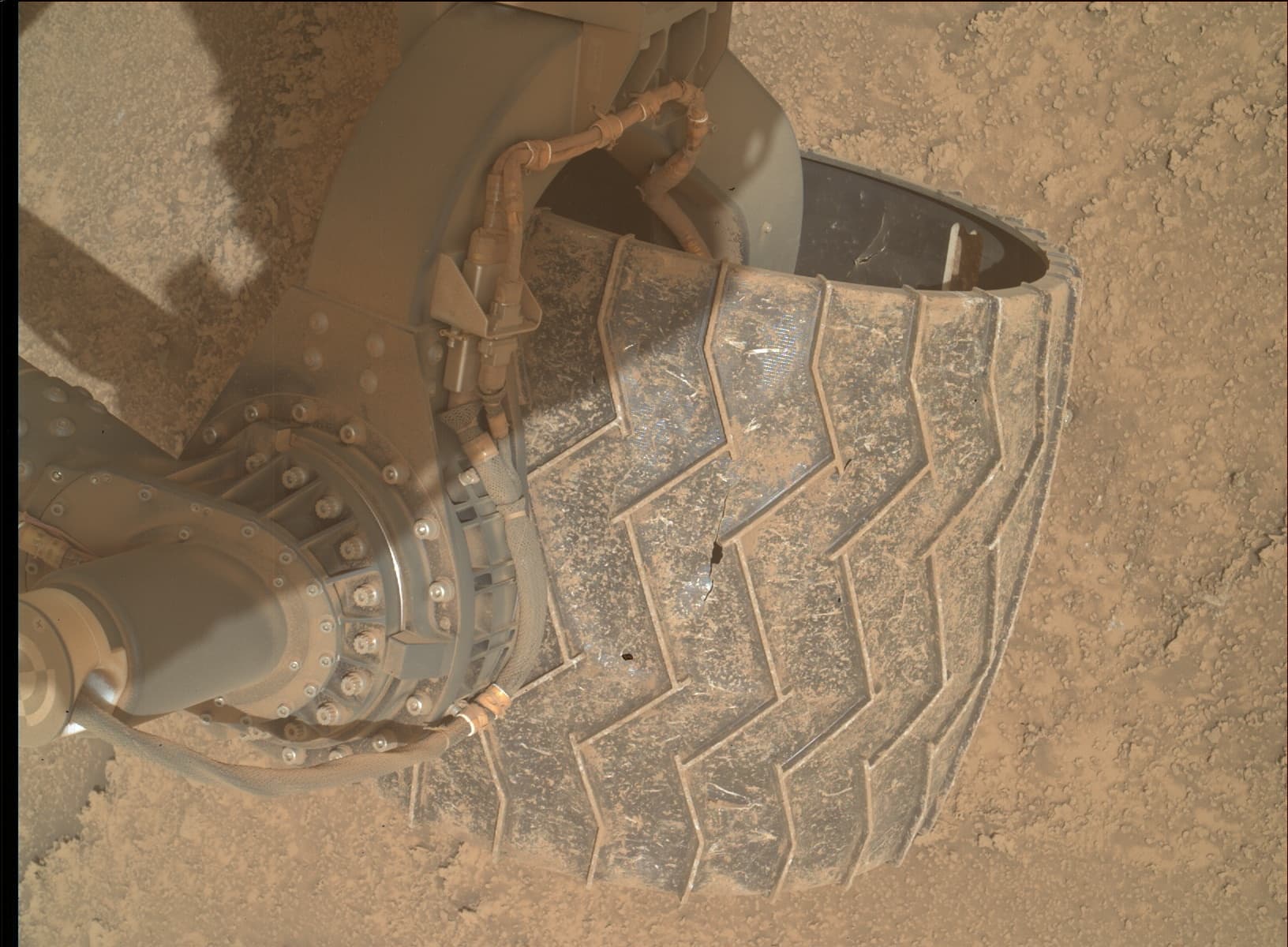 Foto de Marte da câmera MAHLI