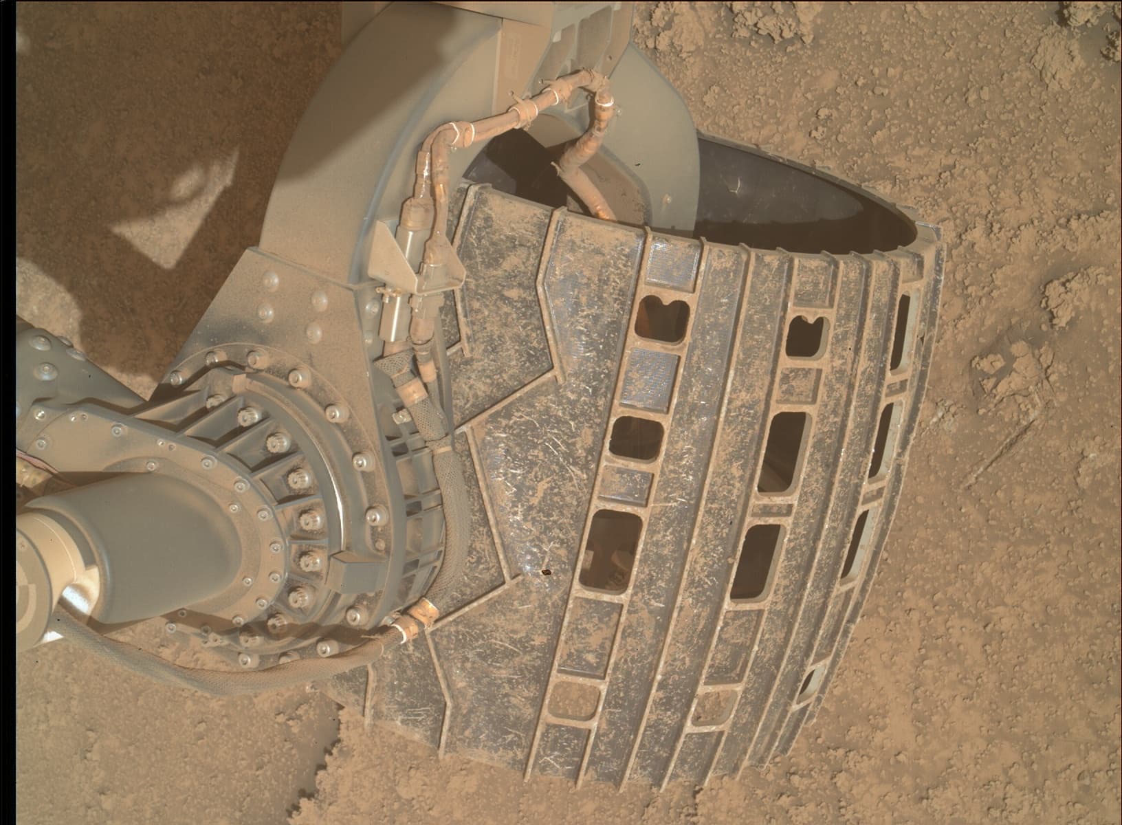 Foto de Marte da câmera MAHLI