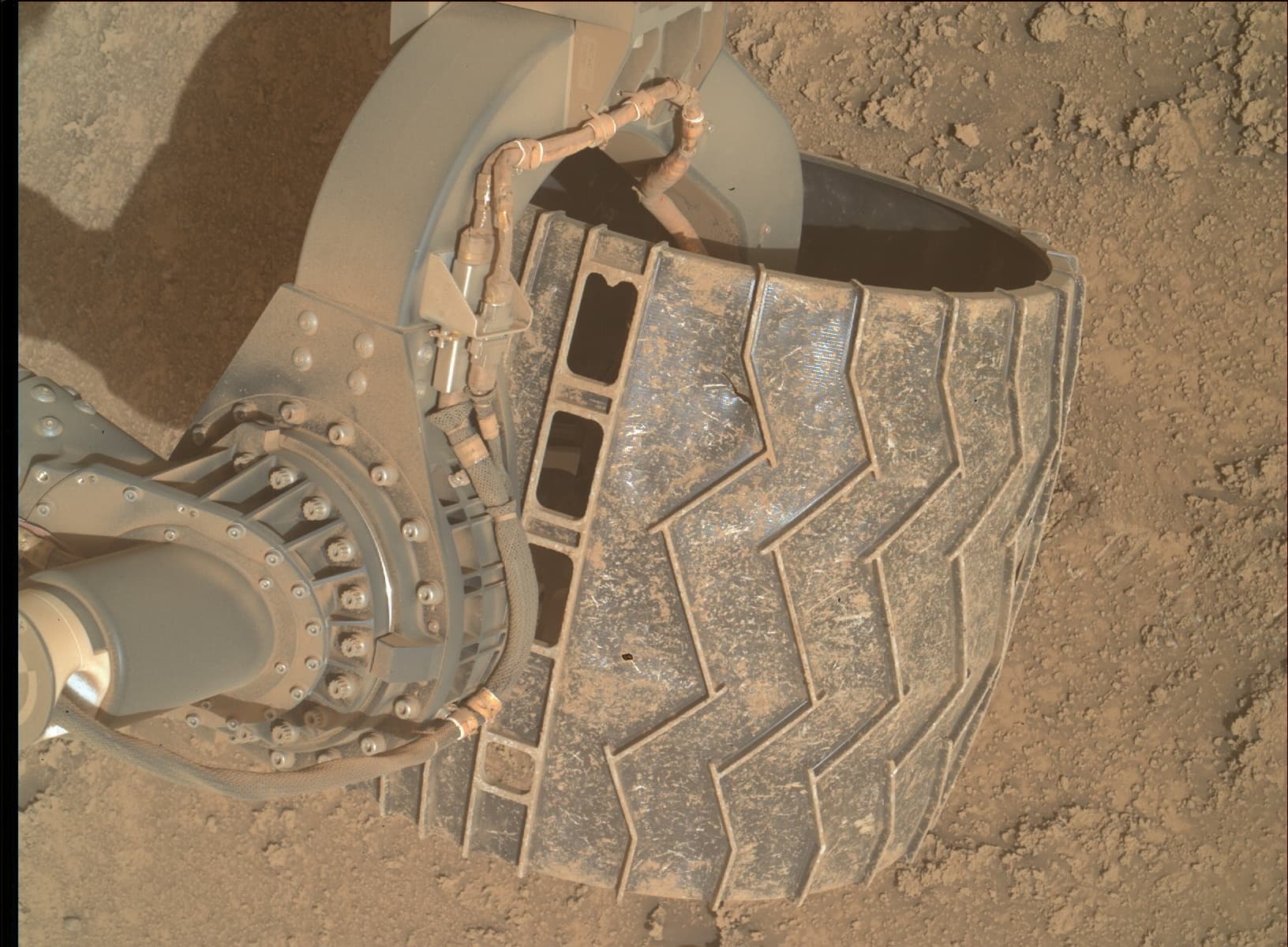 Foto de Marte da câmera MAHLI