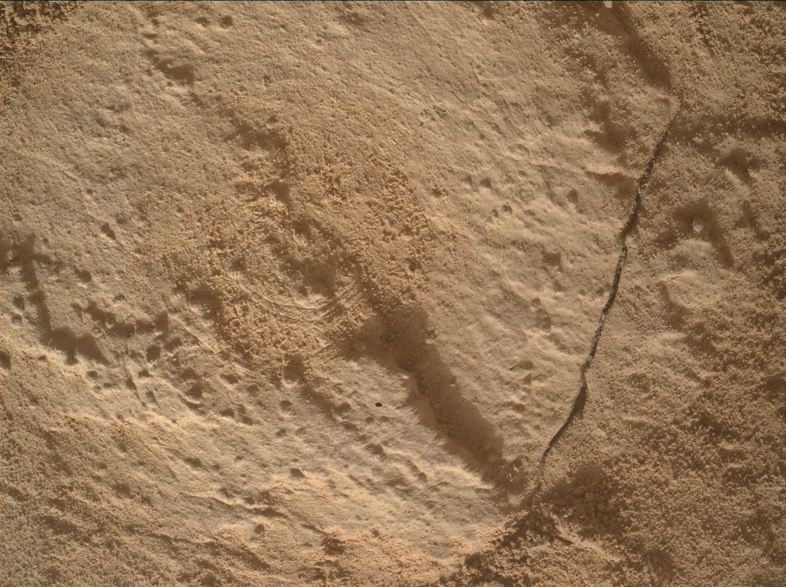 Foto de Marte da câmera MAHLI