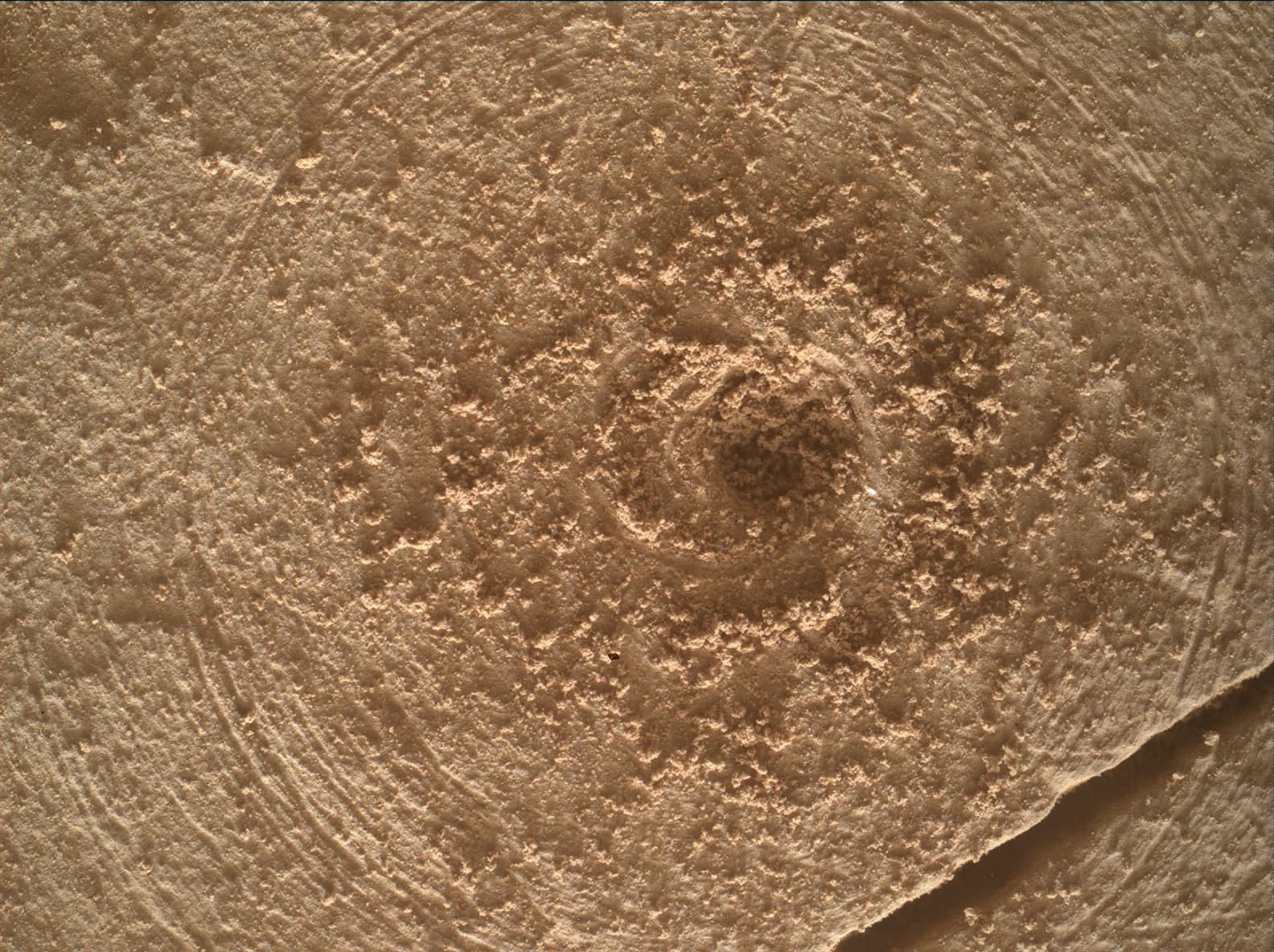 Foto de Marte da câmera MAHLI