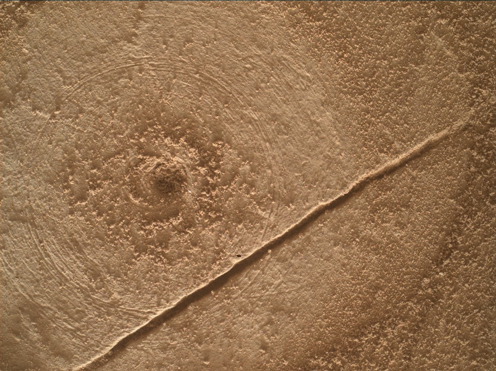 Foto de Marte da câmera MAHLI