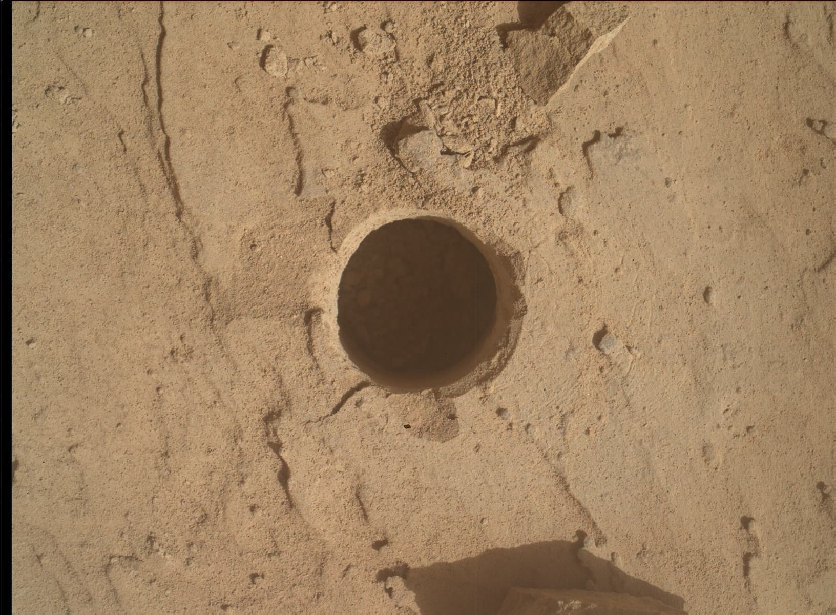 Foto de Marte da câmera MAHLI