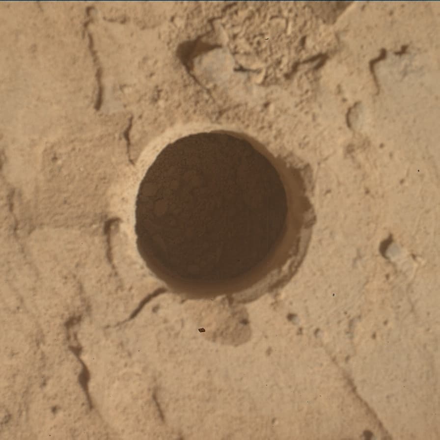 Foto de Marte da câmera MAHLI