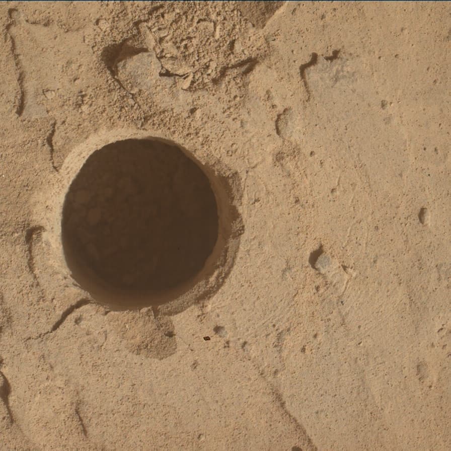 Foto de Marte da câmera MAHLI