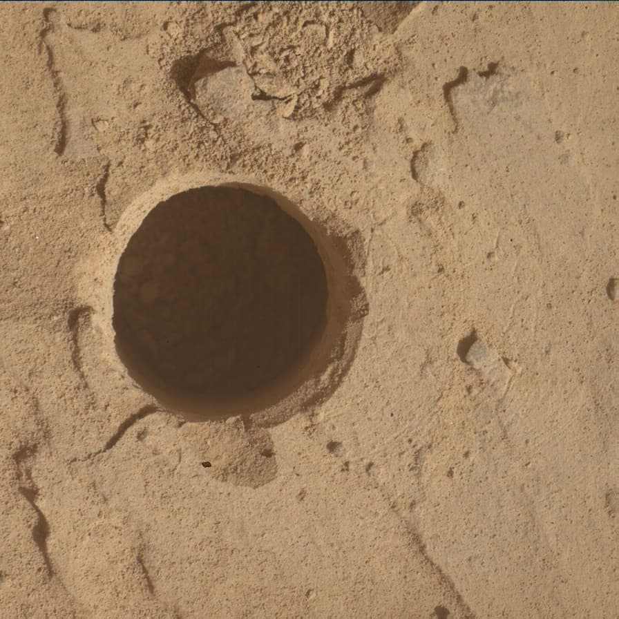 Foto de Marte da câmera MAHLI