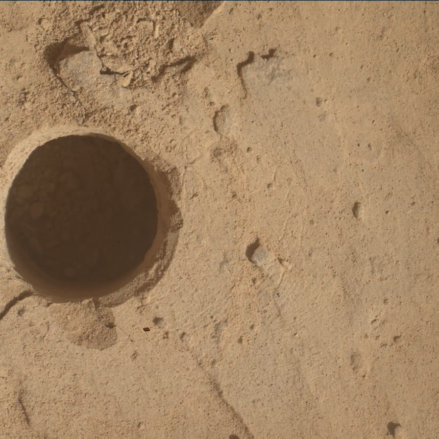 Foto de Marte da câmera MAHLI