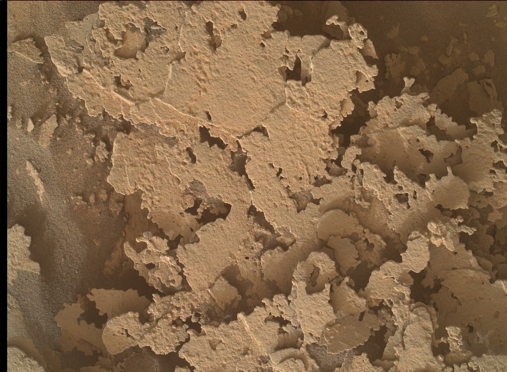 Foto de Marte da câmera MAHLI
