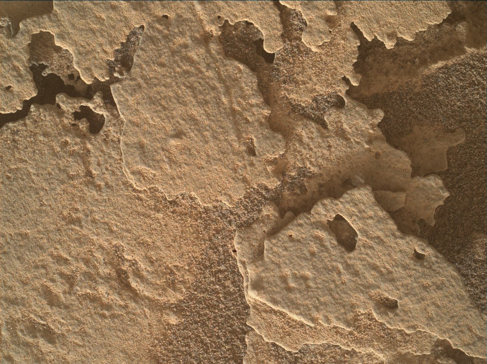 Foto de Marte da câmera MAHLI