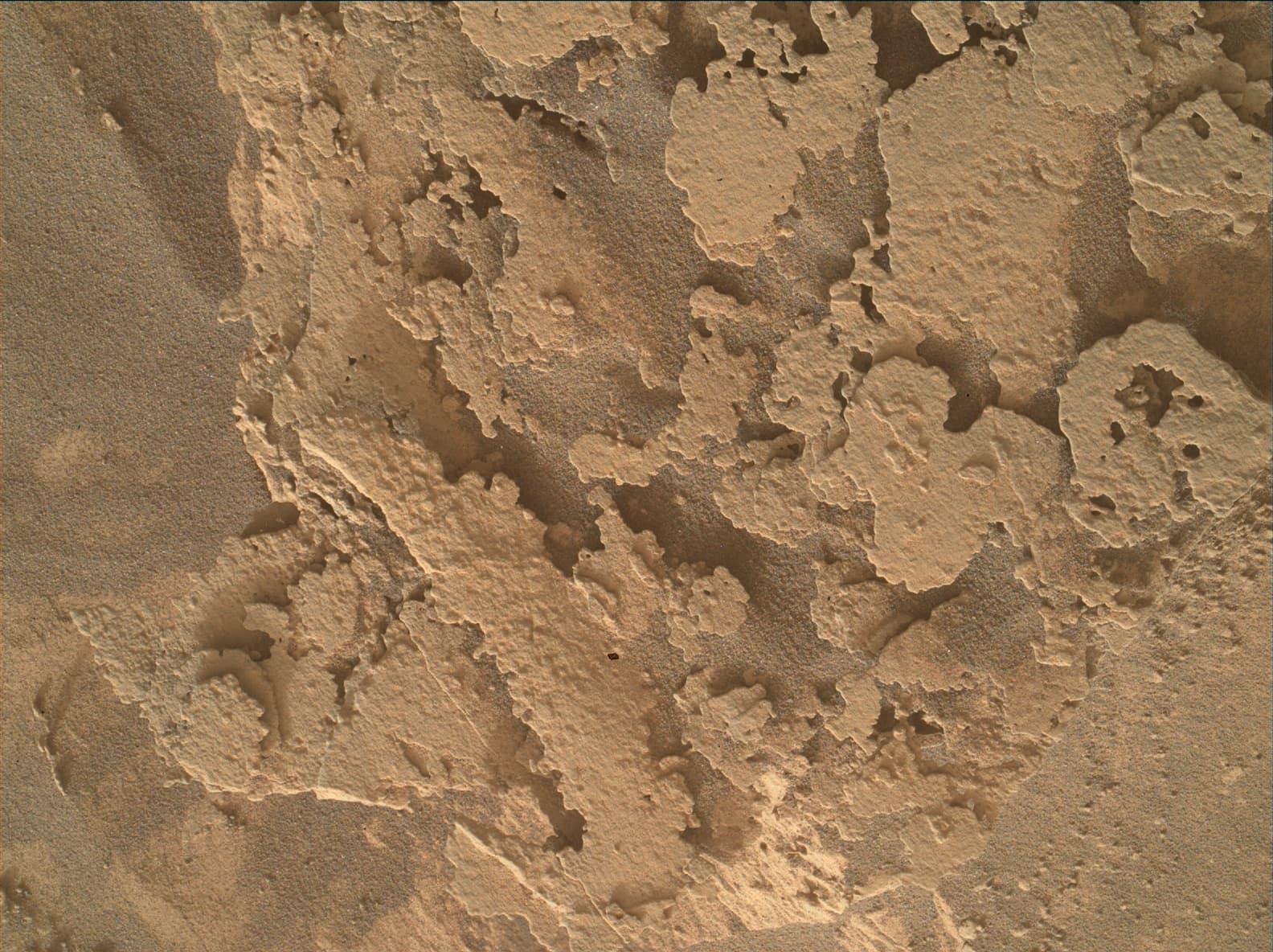 Foto de Marte da câmera MAHLI
