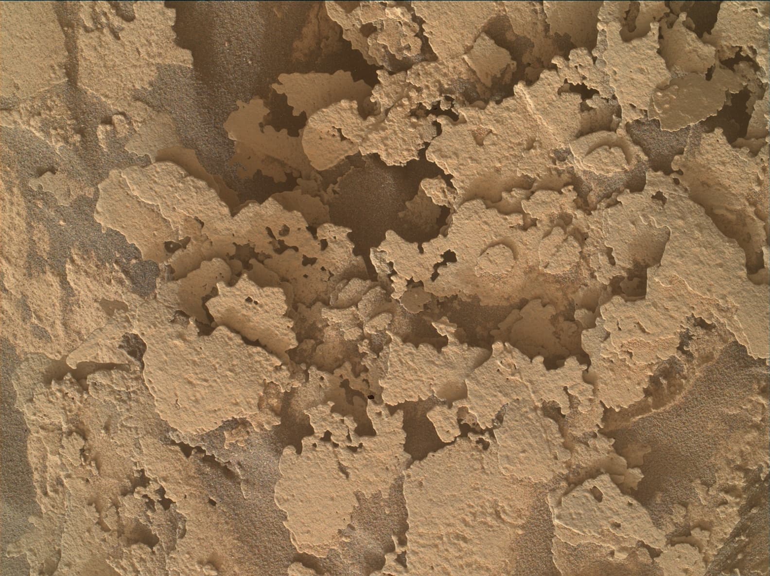 Foto de Marte da câmera MAHLI