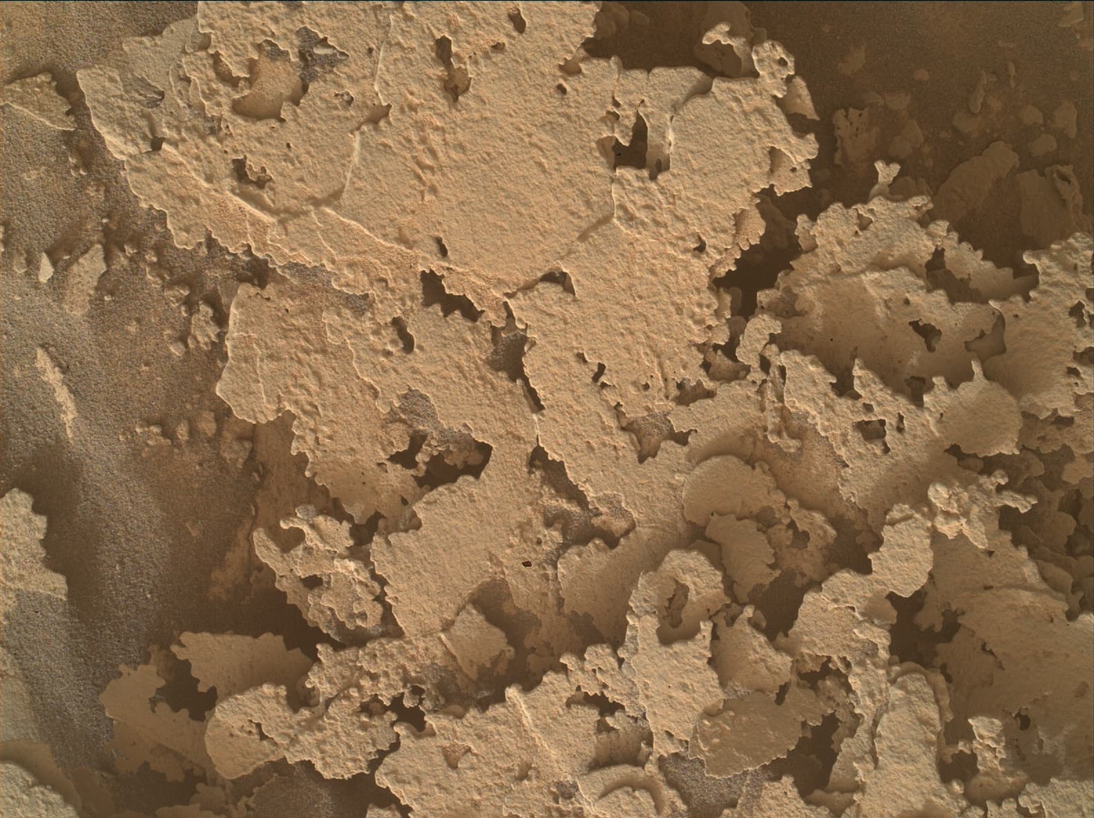 Foto de Marte da câmera MAHLI