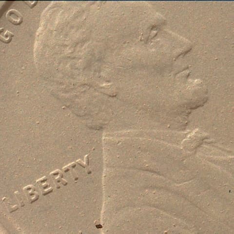 Foto de Marte da câmera MAHLI