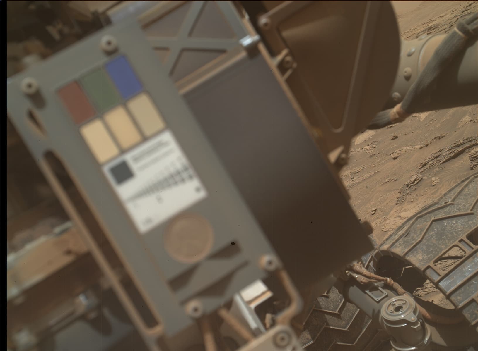 Foto de Marte da câmera MAHLI