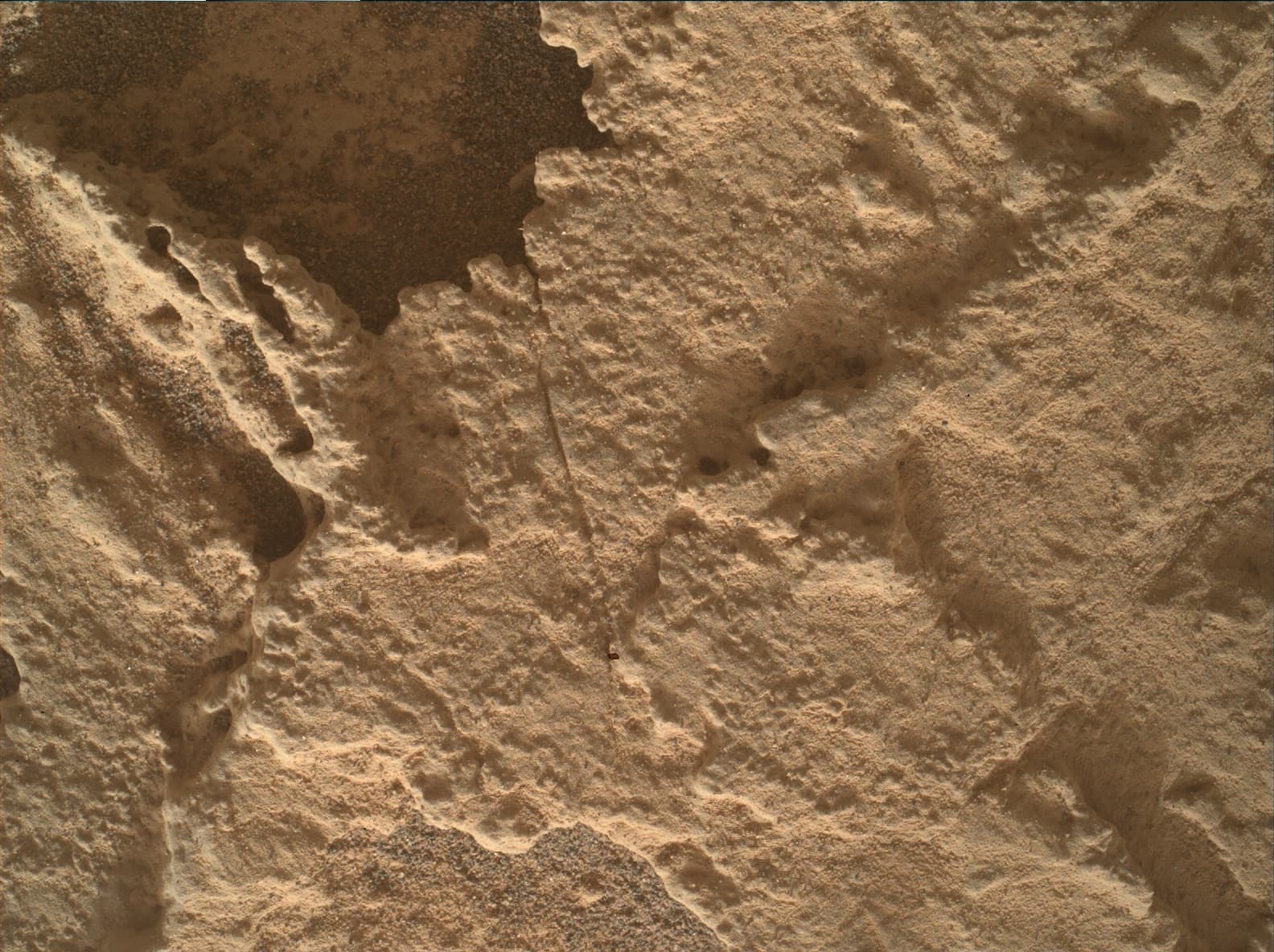Foto de Marte da câmera MAHLI