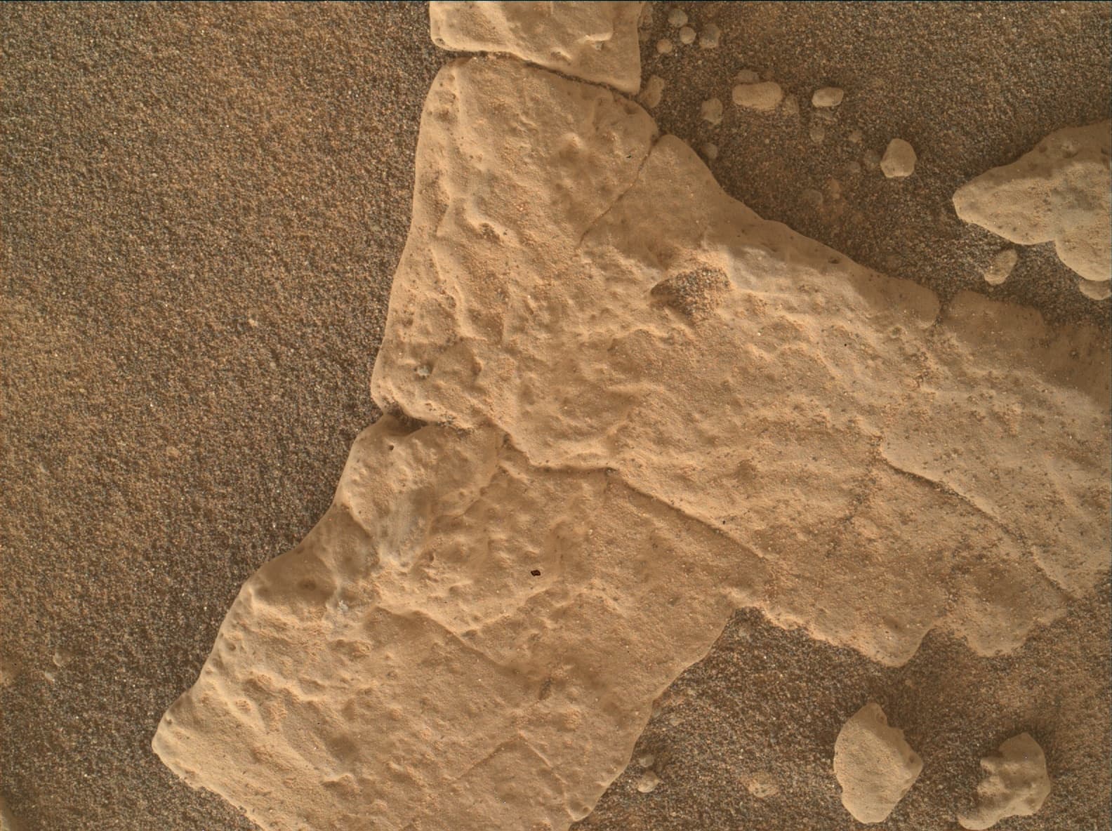Foto de Marte da câmera MAHLI