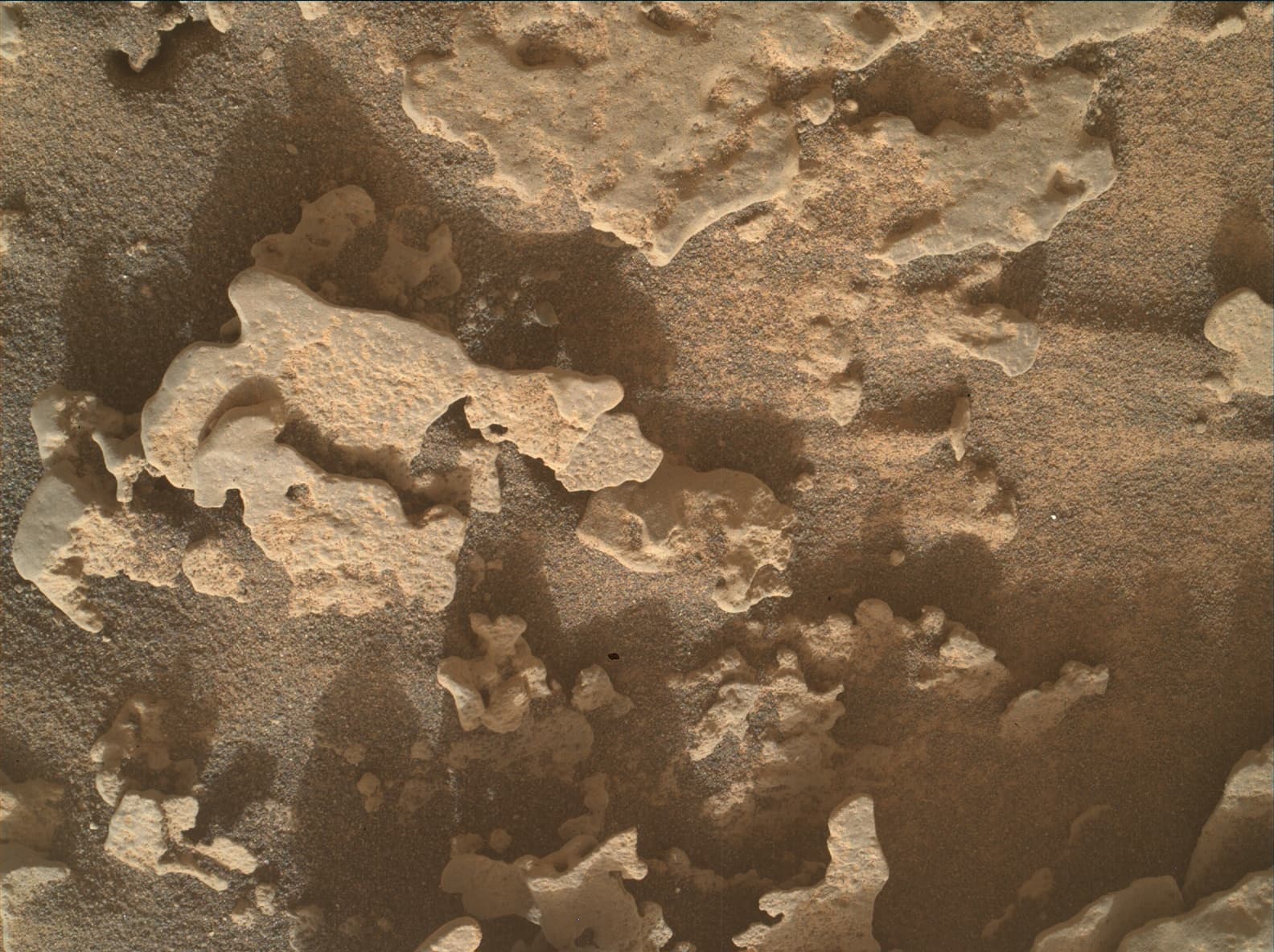 Foto de Marte da câmera MAHLI