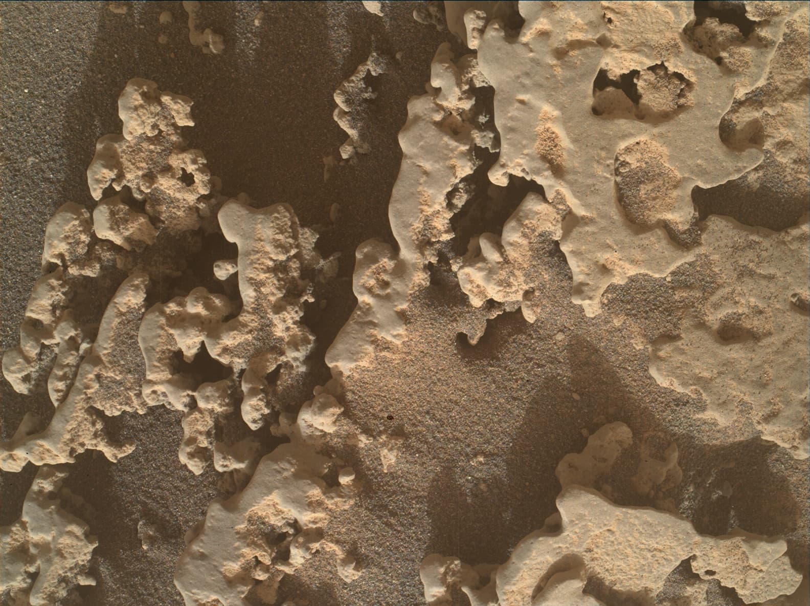 Foto de Marte da câmera MAHLI