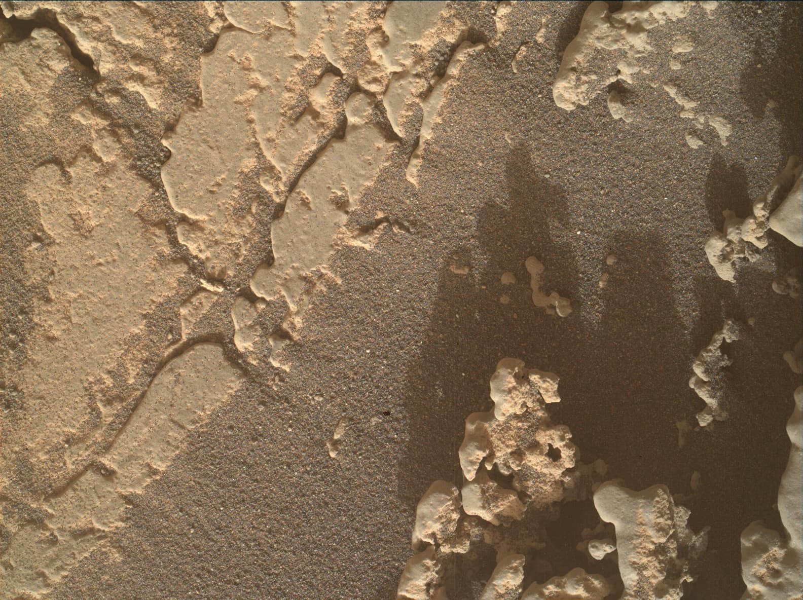 Foto de Marte da câmera MAHLI