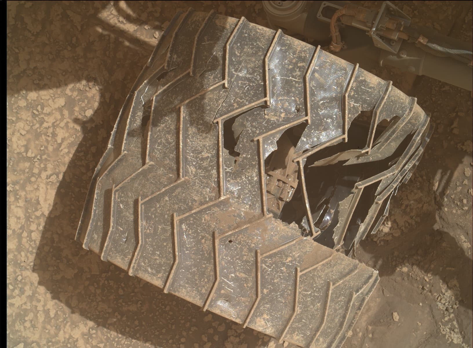 Mars image captured by MAHLI on Curiosity