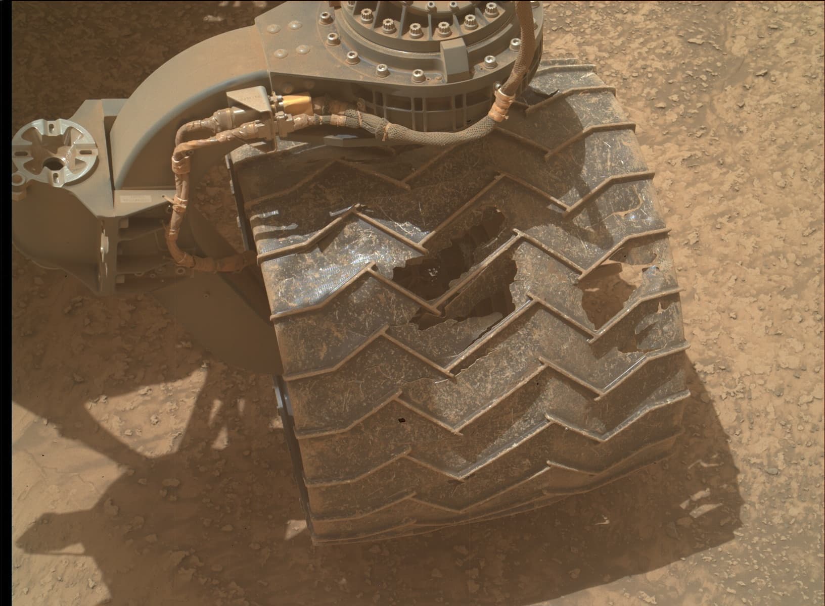 Mars image captured by MAHLI on Curiosity