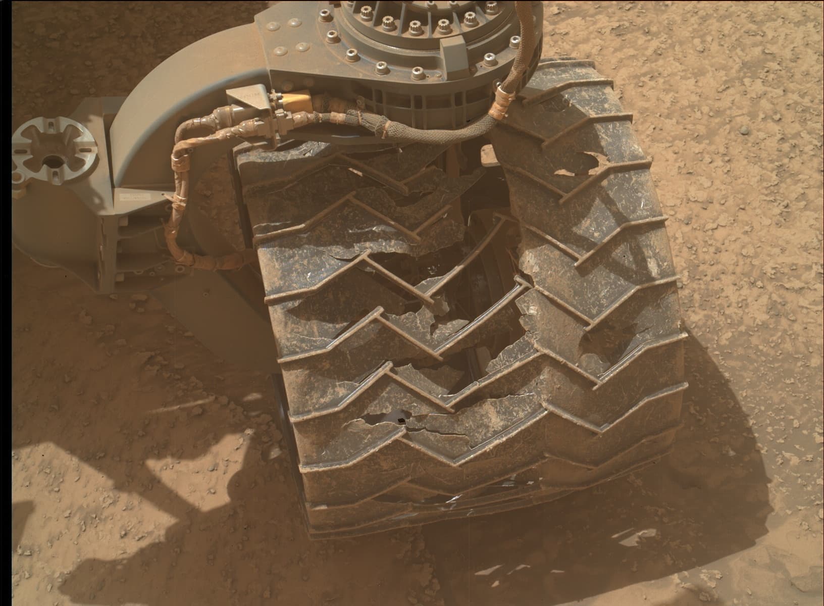 Mars image captured by MAHLI on Curiosity